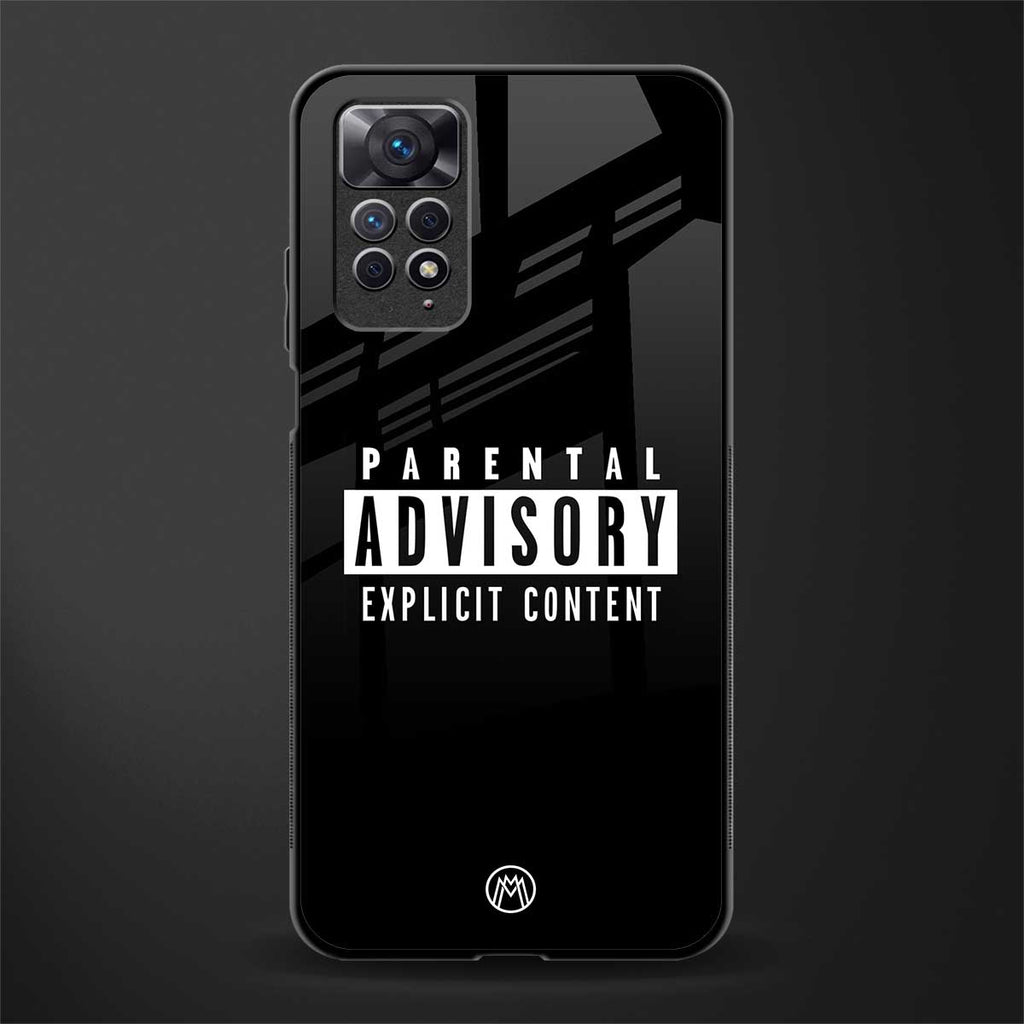 explicit content glass case for redmi note 11 image