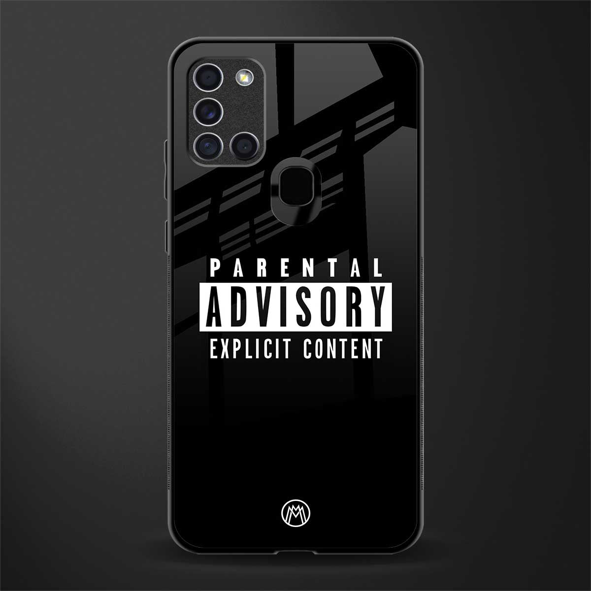 explicit content glass case for samsung galaxy a21s image