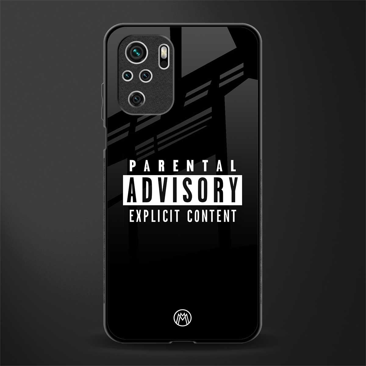 explicit content glass case for redmi note 10 image