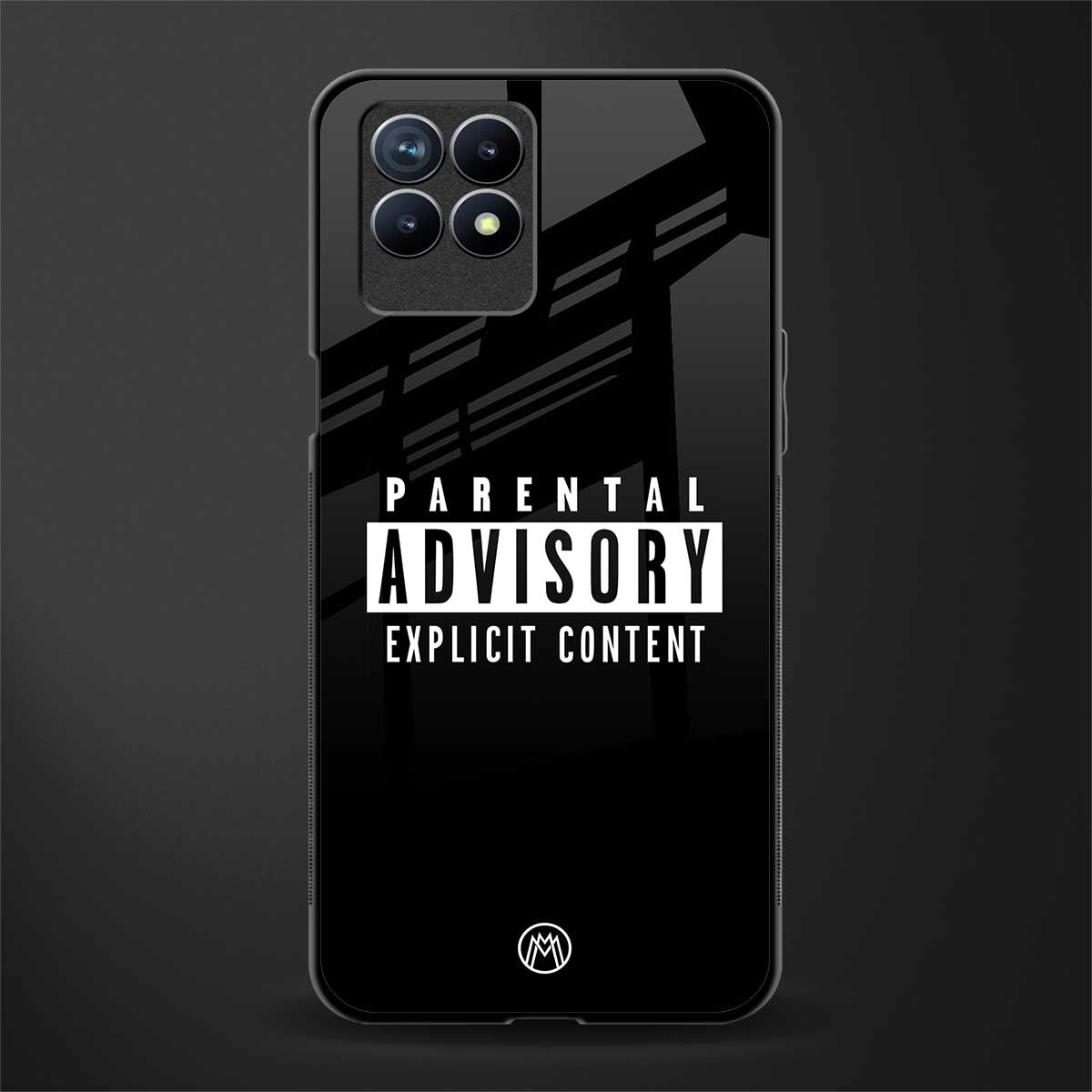 explicit content glass case for realme 8i image