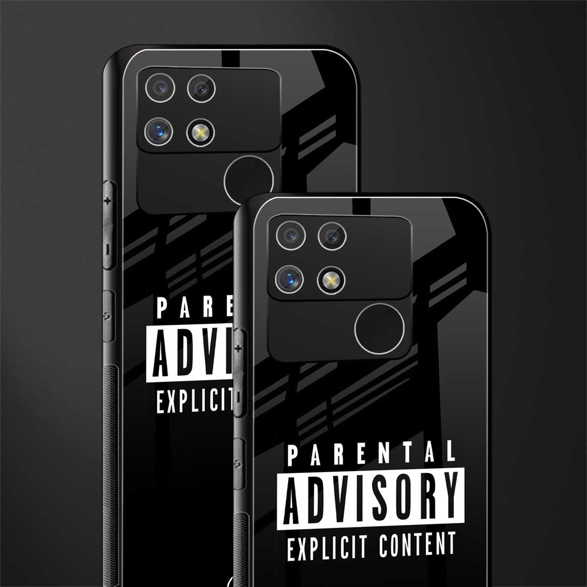 explicit content back phone cover | glass case for realme narzo 50a