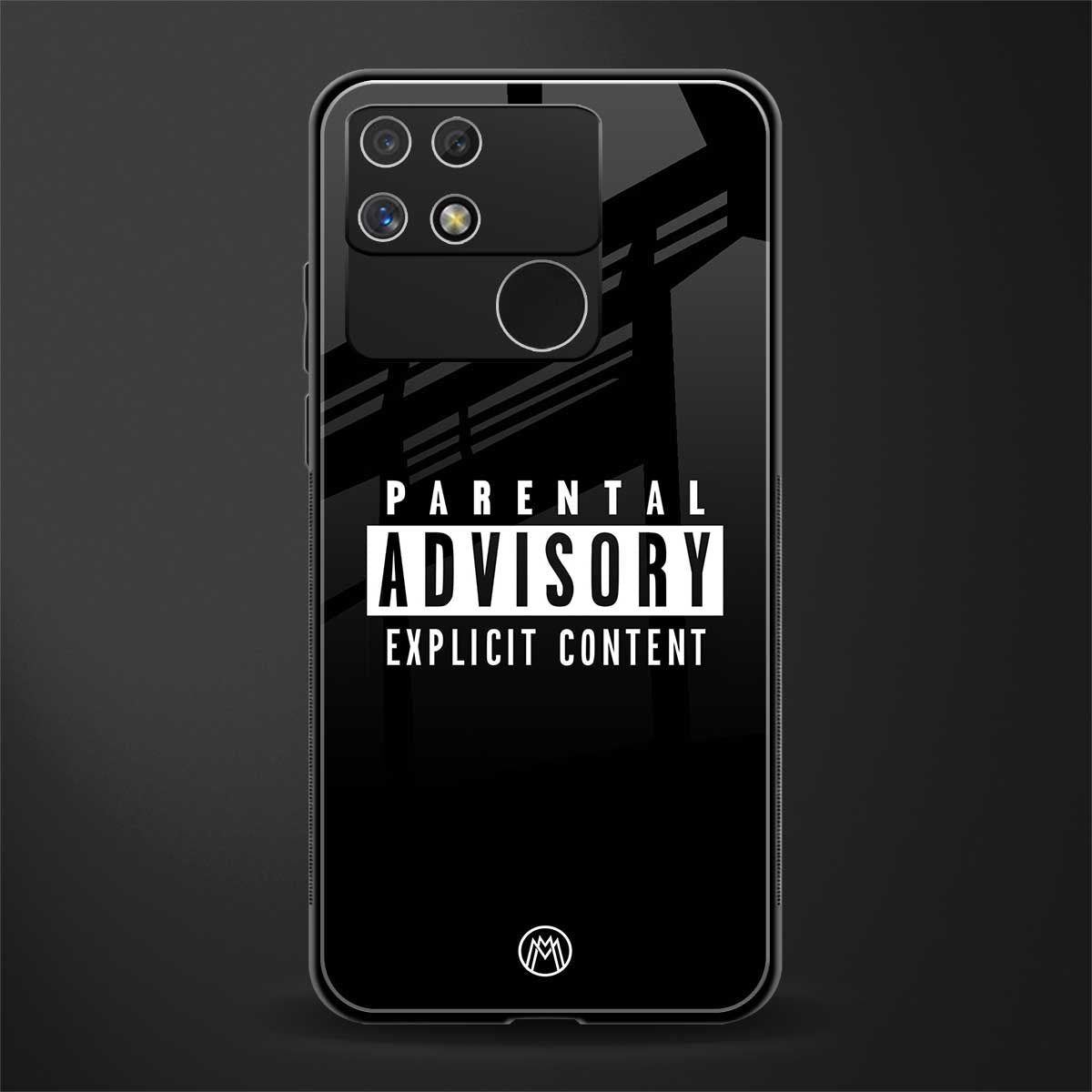 explicit content back phone cover | glass case for realme narzo 50a