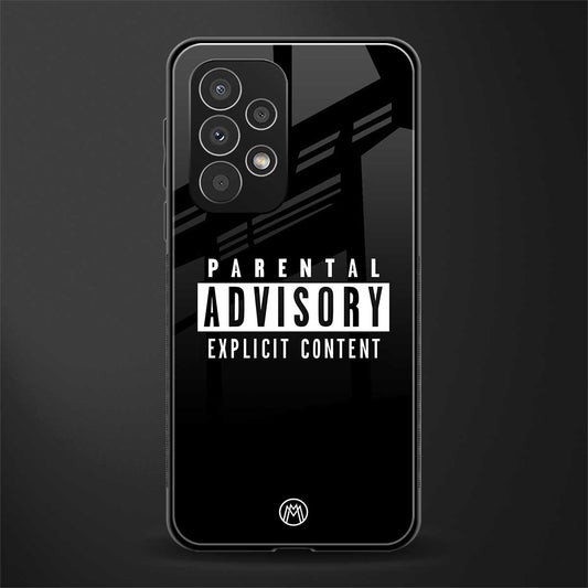 explicit content back phone cover | glass case for samsung galaxy a53 5g