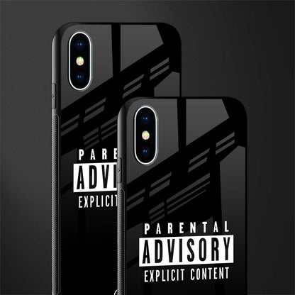 explicit content glass case for iphone xs image-2