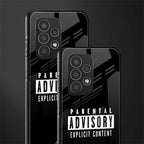 explicit content back phone cover | glass case for samsung galaxy a73 5g