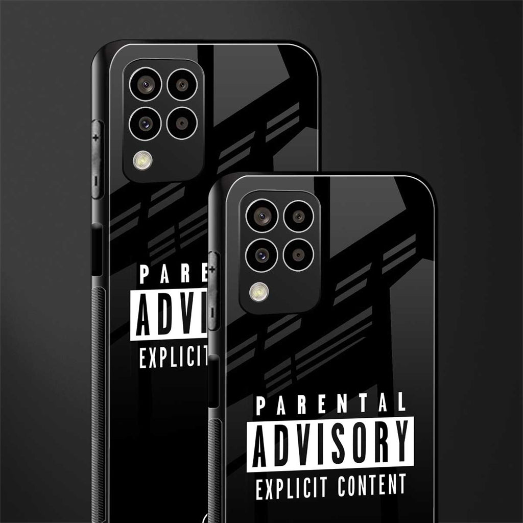 explicit content back phone cover | glass case for samsung galaxy m33 5g