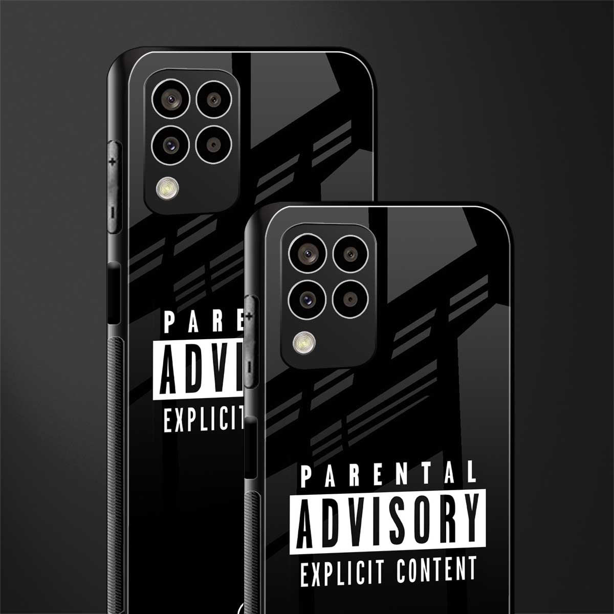 explicit content back phone cover | glass case for samsung galaxy m33 5g