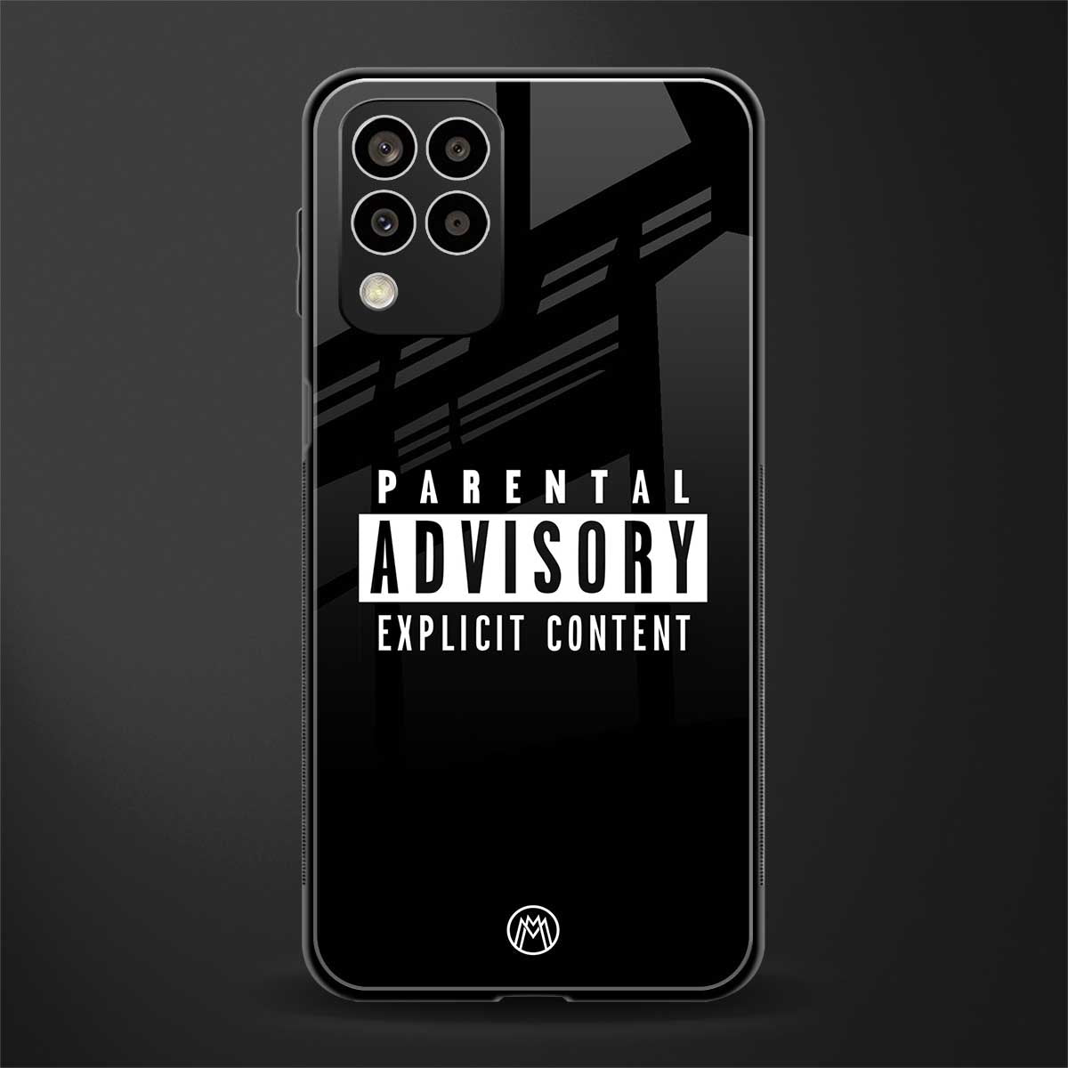 explicit content back phone cover | glass case for samsung galaxy m33 5g