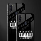 explicit content glass case for samsung a11 image-2