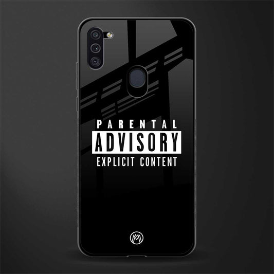 explicit content glass case for samsung galaxy m11 image