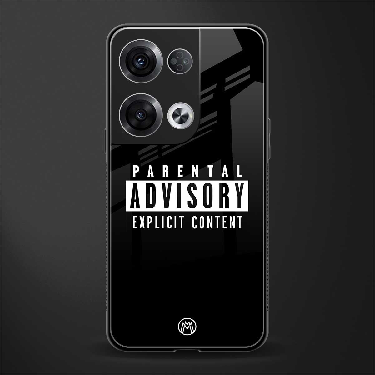 explicit content back phone cover | glass case for oppo reno 8