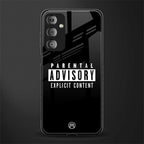 explicit content back phone cover | glass case for samsung galaxy f23 5g