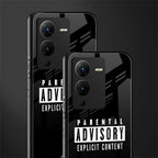 explicit content back phone cover | glass case for vivo v25 pro 5g