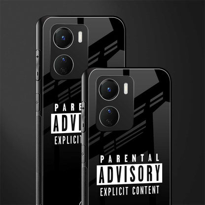 explicit content back phone cover | glass case for vivo y16