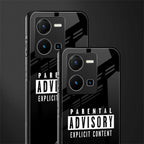 explicit content back phone cover | glass case for vivo y35 4g