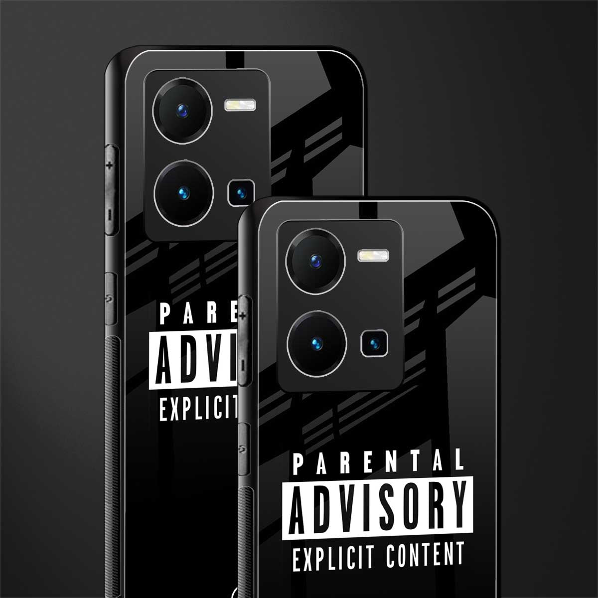 explicit content back phone cover | glass case for vivo y35 4g