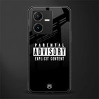 explicit content back phone cover | glass case for vivo y22