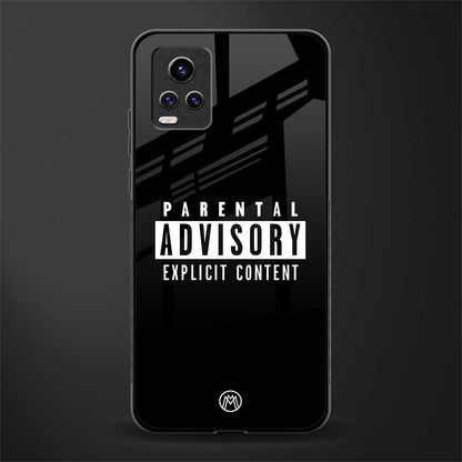 explicit content back phone cover | glass case for vivo v21e 4g