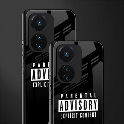 explicit content back phone cover | glass case for vivo t1 44w 4g