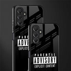 explicit content back phone cover | glass case for samsun galaxy a24 4g