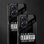 explicit content back phone cover | glass case for realme c55