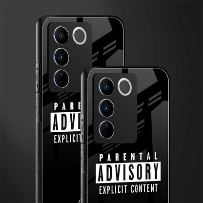 explicit content back phone cover | glass case for vivo v27 pro 5g