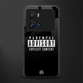 explicit content back phone cover | glass case for iQOO 9 Pro