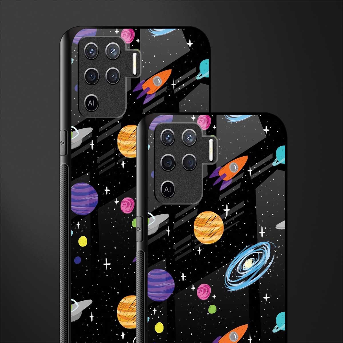 far far away glass case for oppo f19 pro image-2