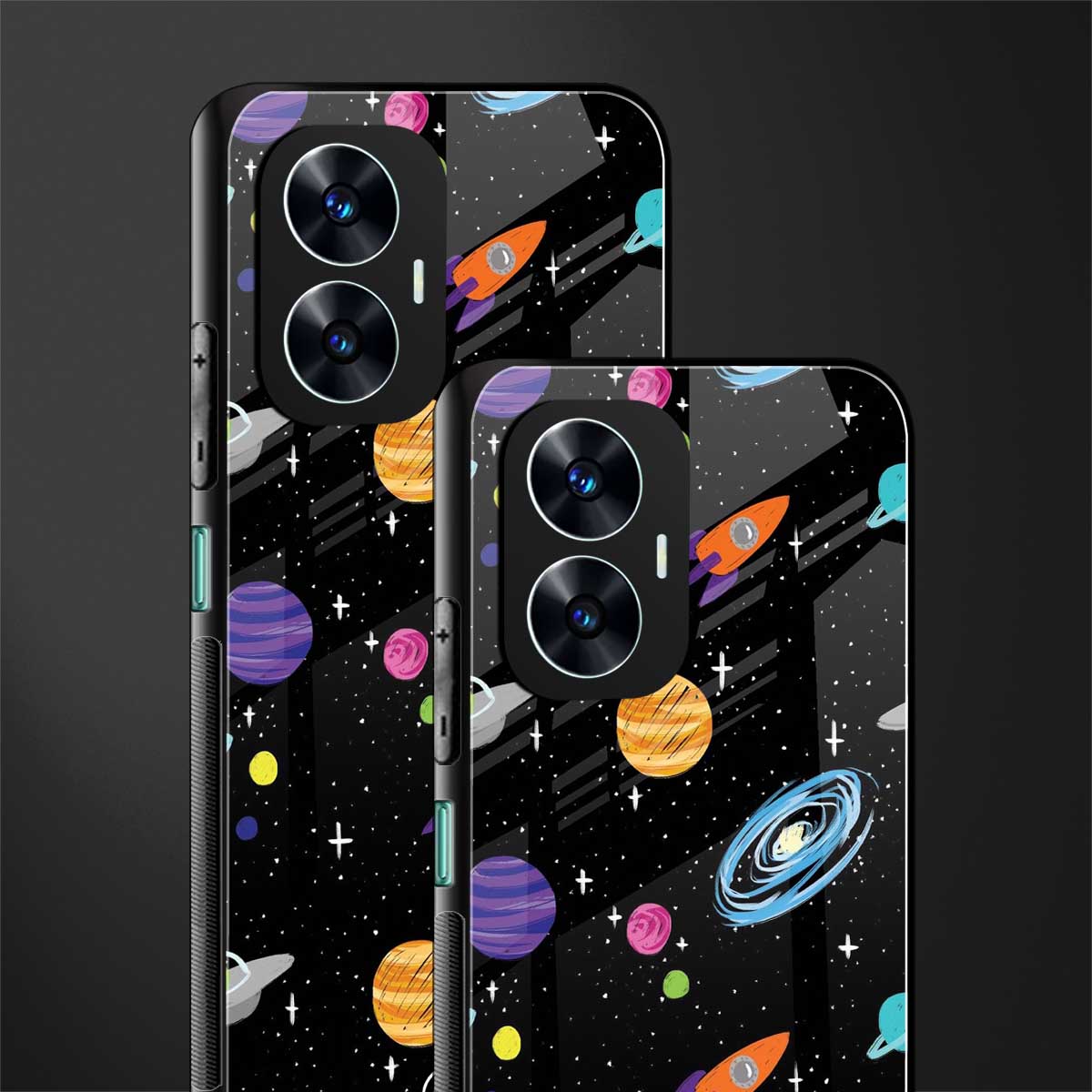 far far away back phone cover | glass case for realme c55