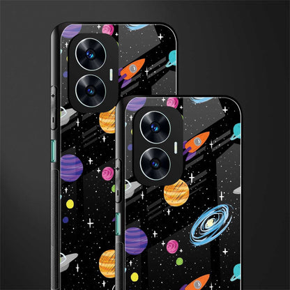 far far away back phone cover | glass case for realme c55