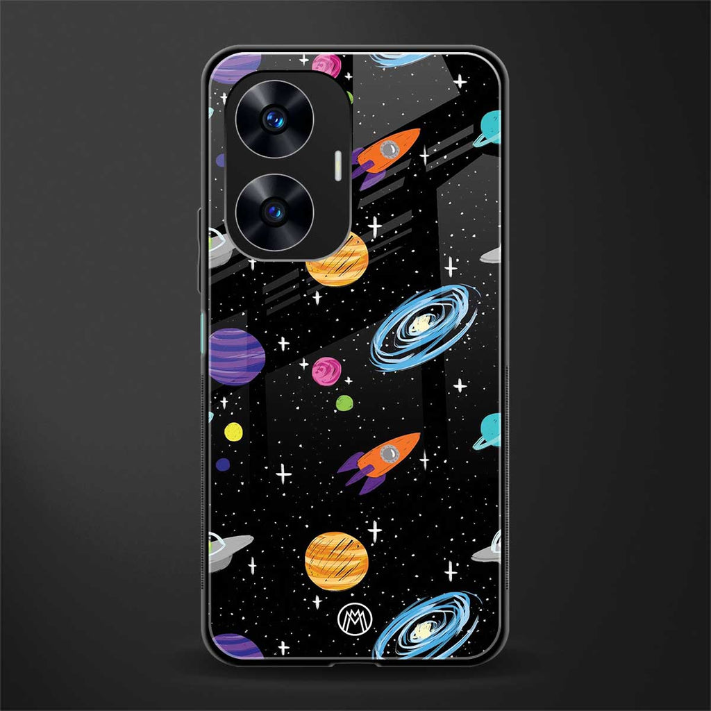 far far away back phone cover | glass case for realme c55