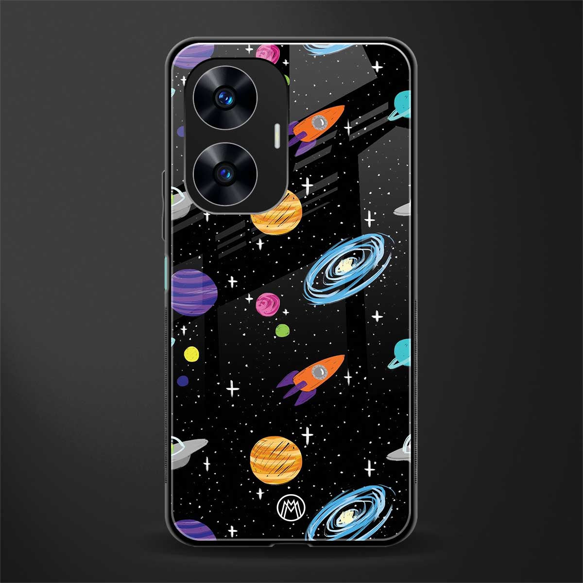 far far away back phone cover | glass case for realme c55