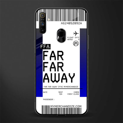 far far away boarding pass ticket glass case for realme narzo 20a image