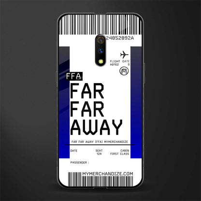 far far away boarding pass ticket glass case for oppo k3 image