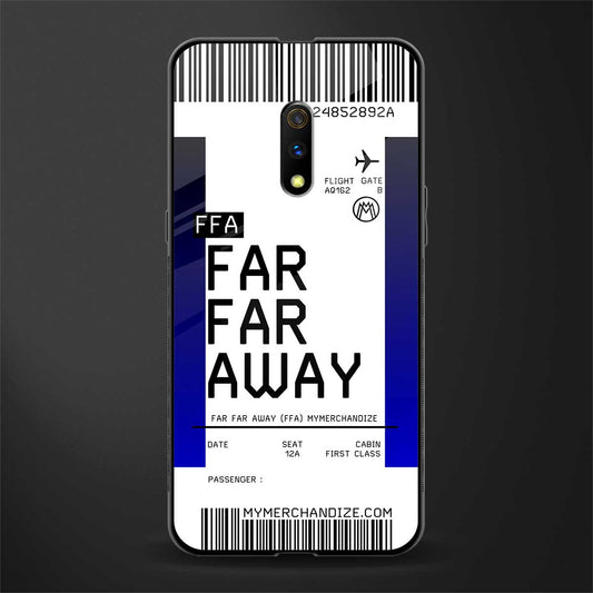 far far away boarding pass ticket glass case for oppo k3 image