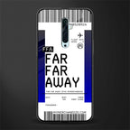 far far away boarding pass ticket glass case for oppo reno 2z image
