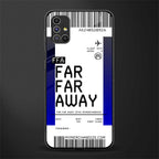far far away boarding pass ticket glass case for samsung galaxy m51 image