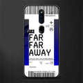 far far away boarding pass ticket glass case for oppo f11 pro image