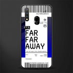 far far away boarding pass ticket glass case for vivo u20 image