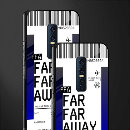 far far away boarding pass ticket glass case for vivo v17 pro image-2