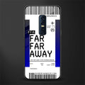 far far away boarding pass ticket glass case for vivo v17 pro image