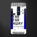 far far away boarding pass ticket glass case for vivo v17 pro image
