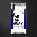 far far away boarding pass ticket glass case for vivo s1 image