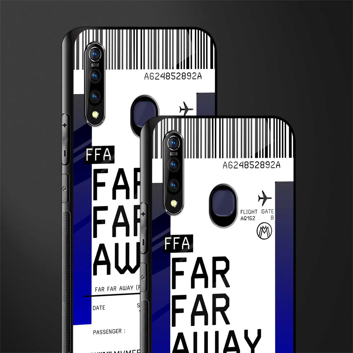 far far away boarding pass ticket glass case for vivo z1 pro image-2