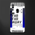 far far away boarding pass ticket glass case for vivo v15 image