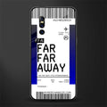 far far away boarding pass ticket glass case for vivo v15 pro image