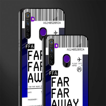 far far away boarding pass ticket glass case for realme 5i image-2