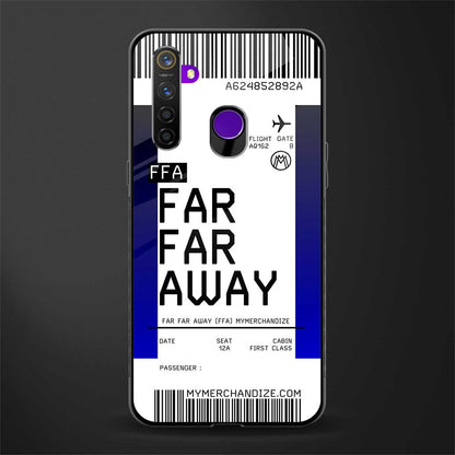 far far away boarding pass ticket glass case for realme 5s image