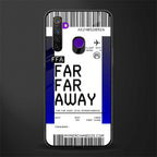 far far away boarding pass ticket glass case for realme 5i image