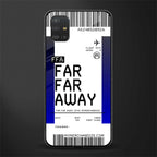 far far away boarding pass ticket glass case for samsung galaxy a51 image